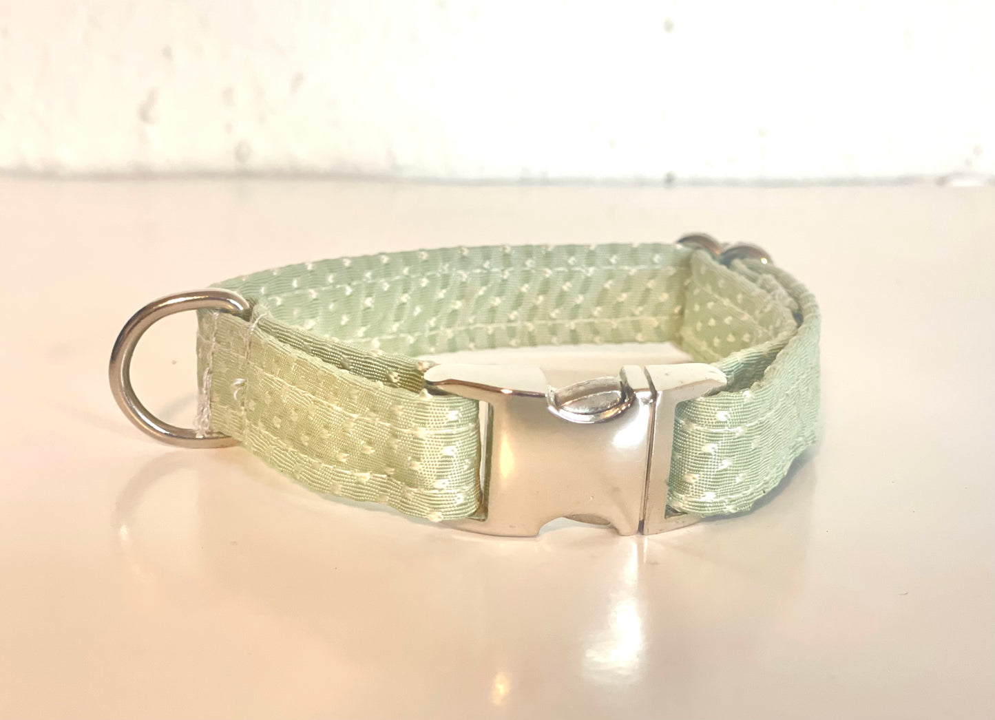 Dog Collar - Pistachio Dots