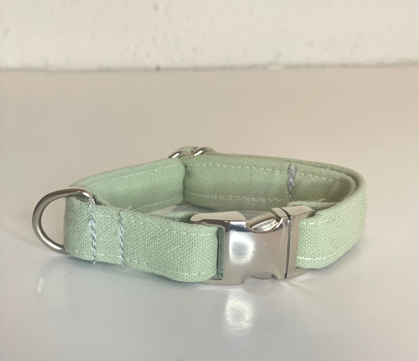 Dog Collar - Pistachio Canvas